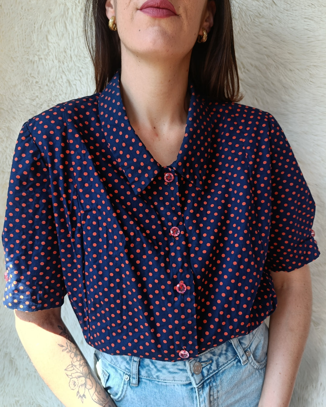Camicia sartoriale pois