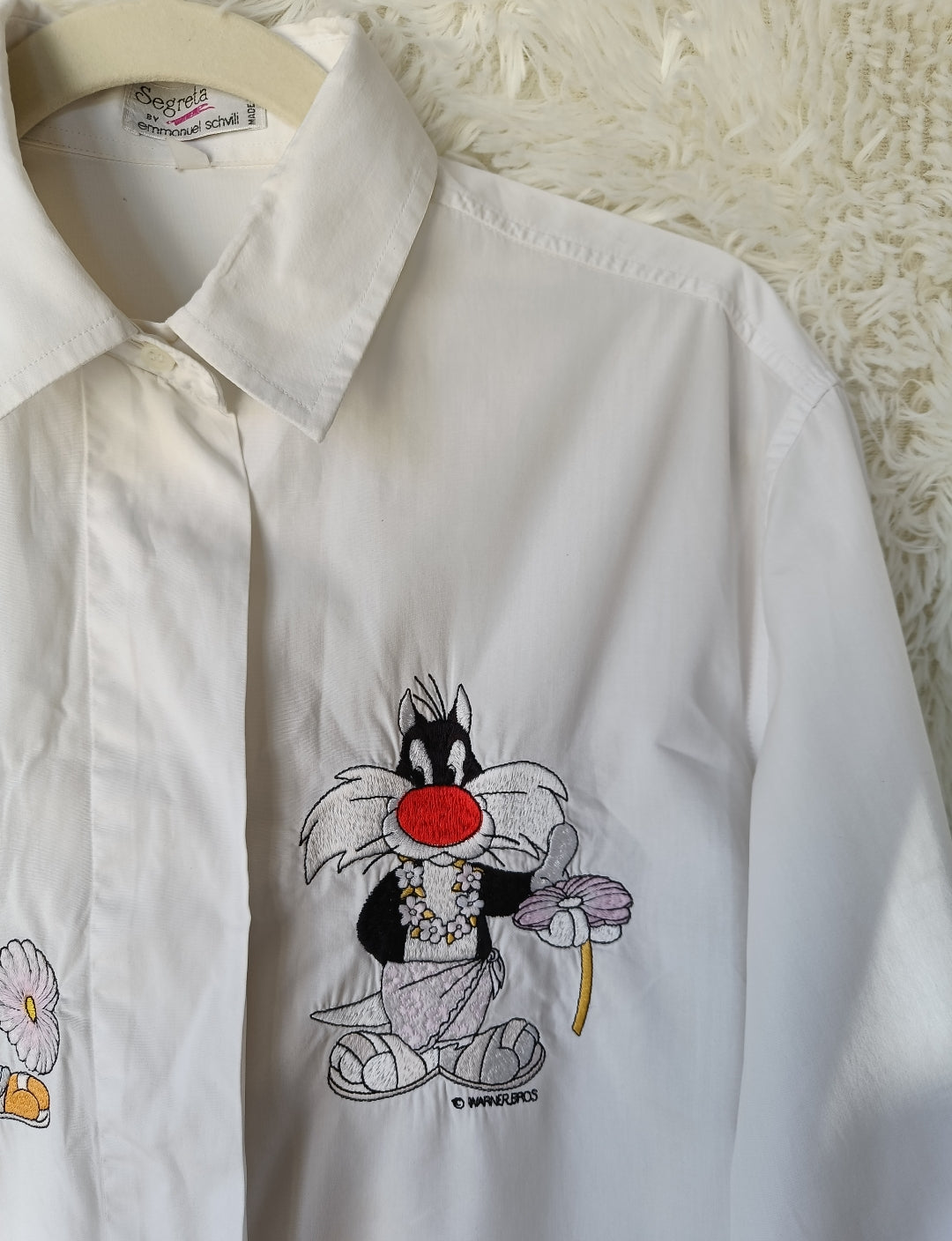 Camicia Titti e Silvestro in Stile Hawaii
