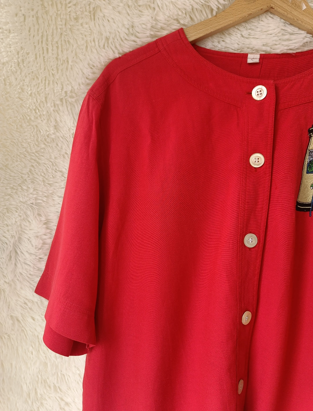 Camicia ricamata coccodrillo
