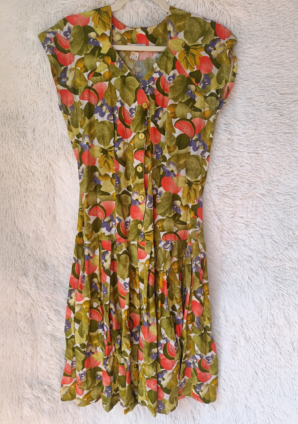 Vestito fantasia frutta anni '80