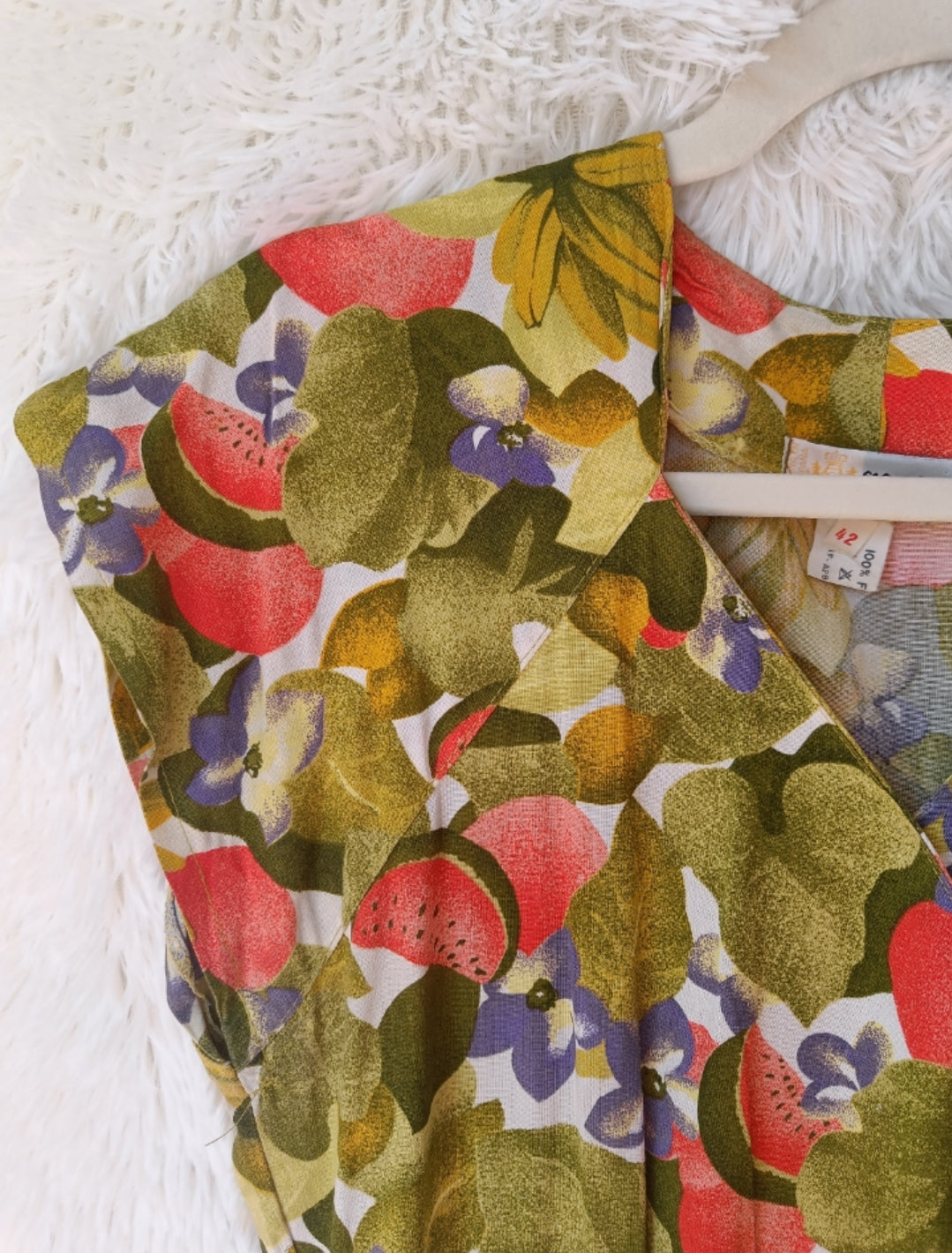 Vestito fantasia frutta anni '80