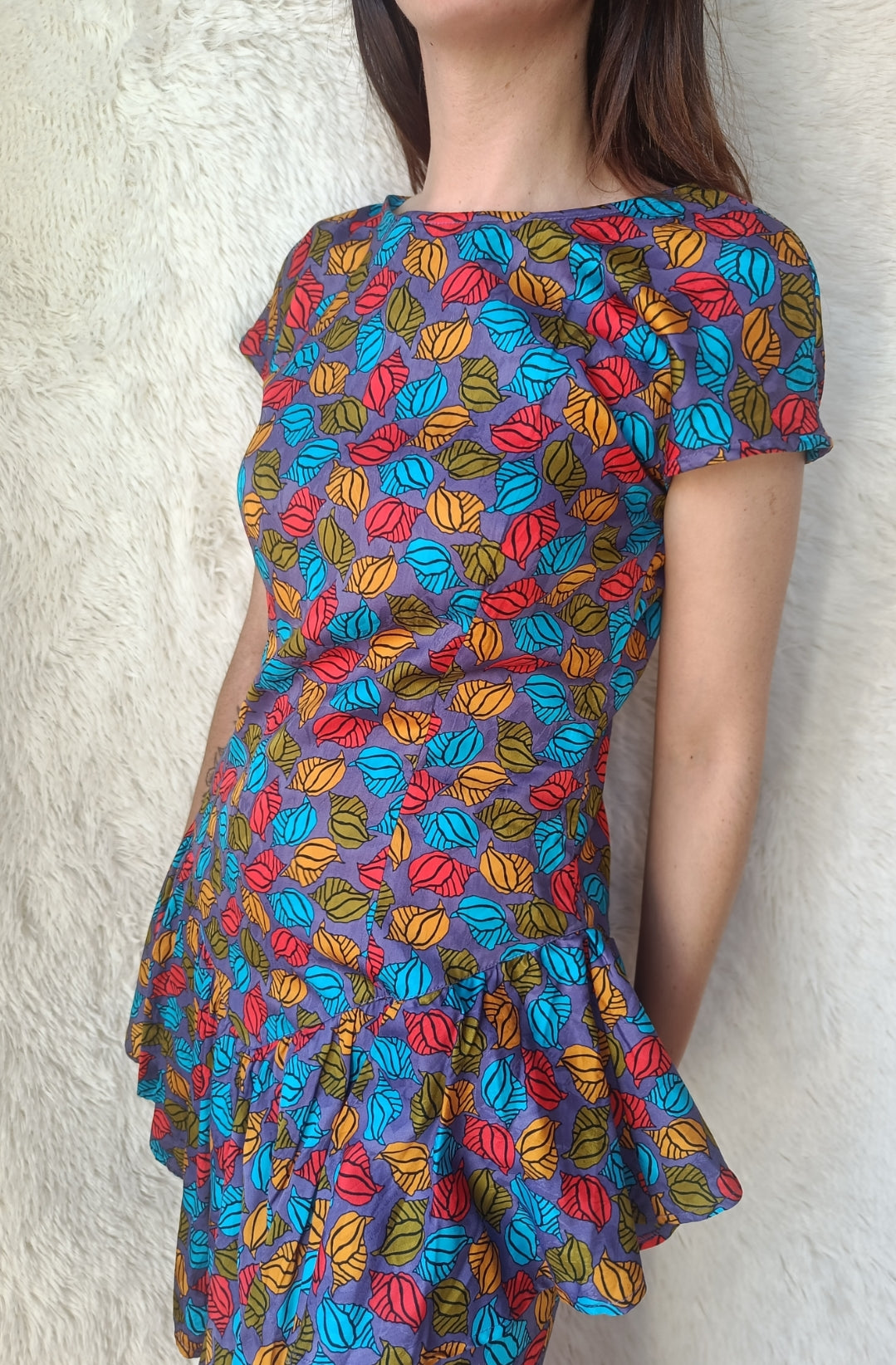Abito anni 80' multicolore