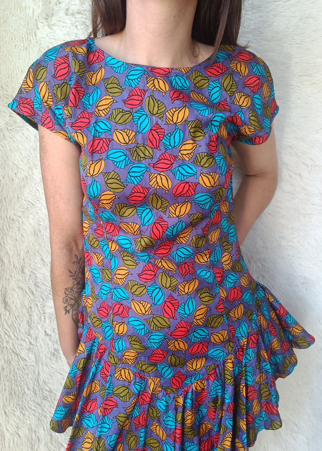 Abito anni 80' multicolore