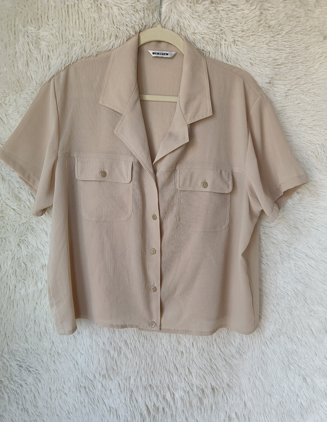 Camicia seta crema