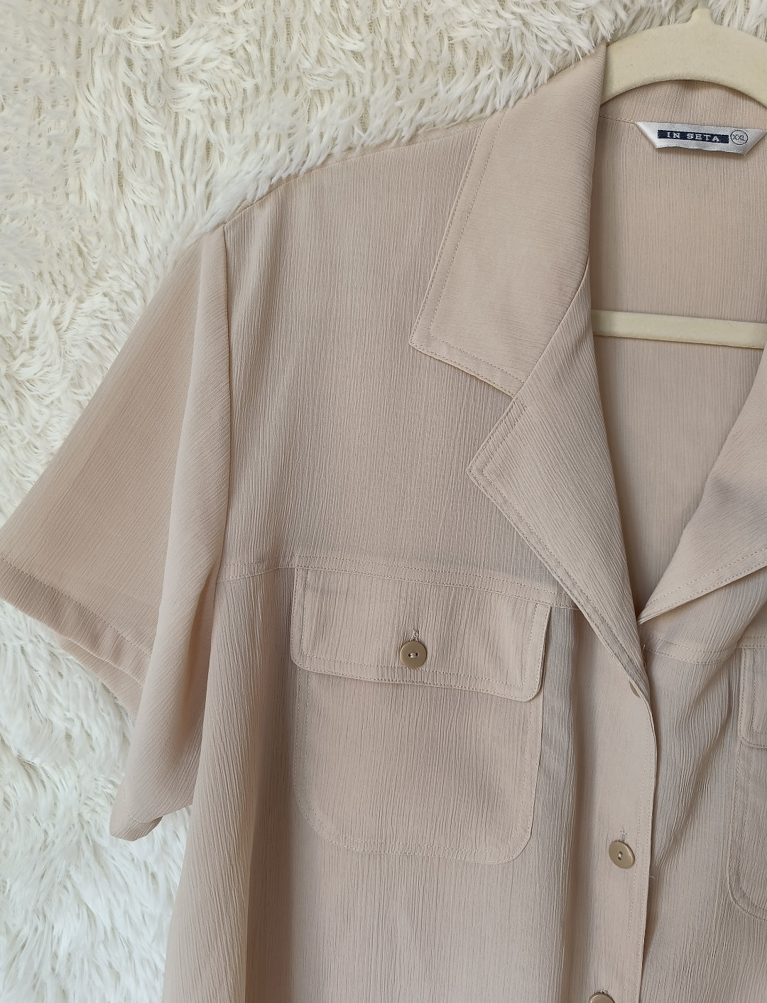 Camicia seta crema