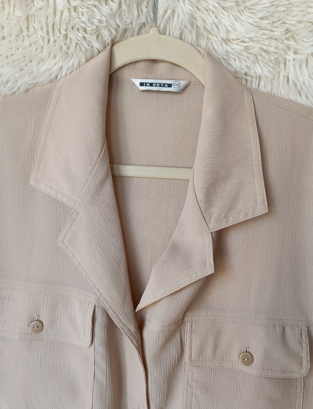 Camicia seta crema