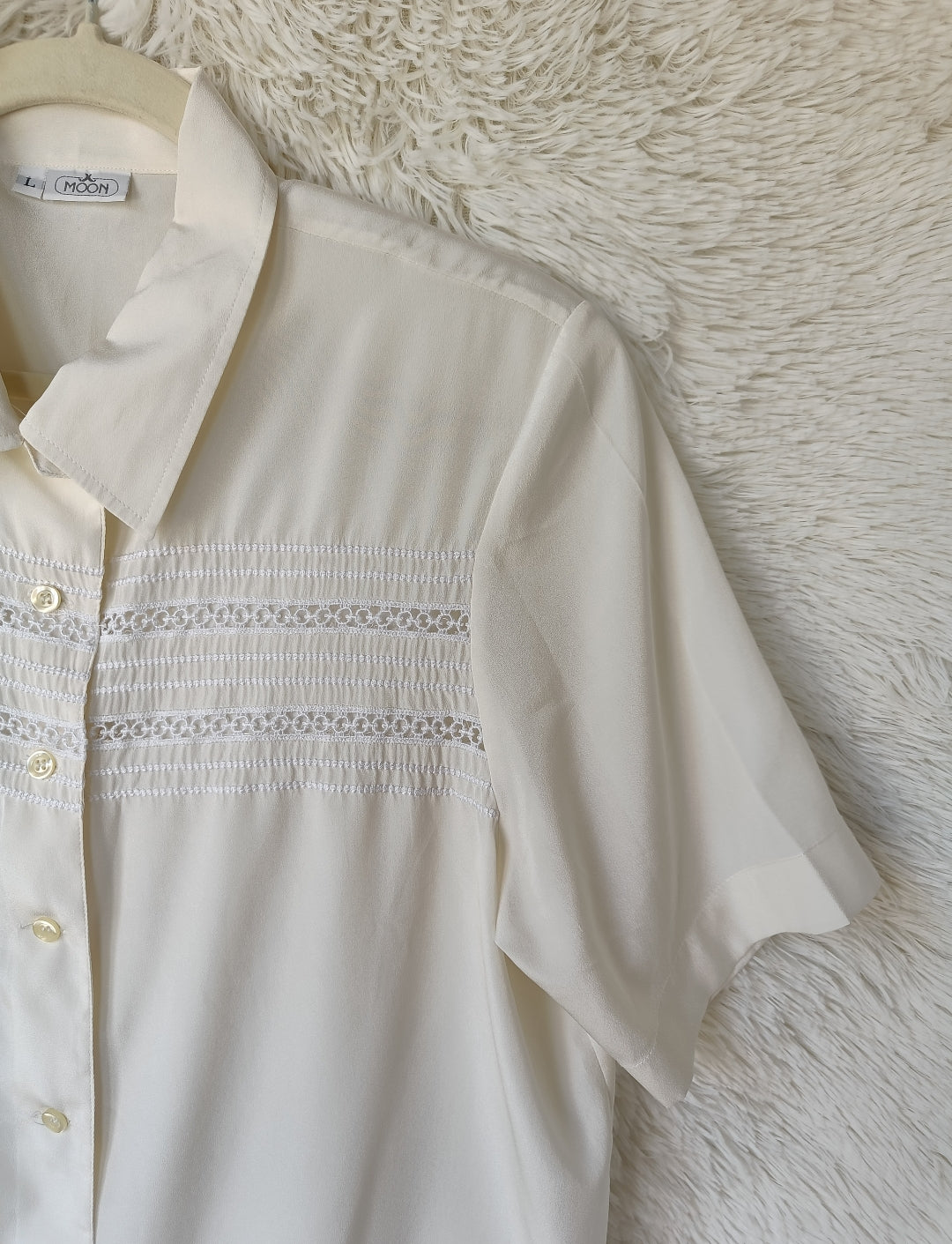 Camicia pizzo avorio