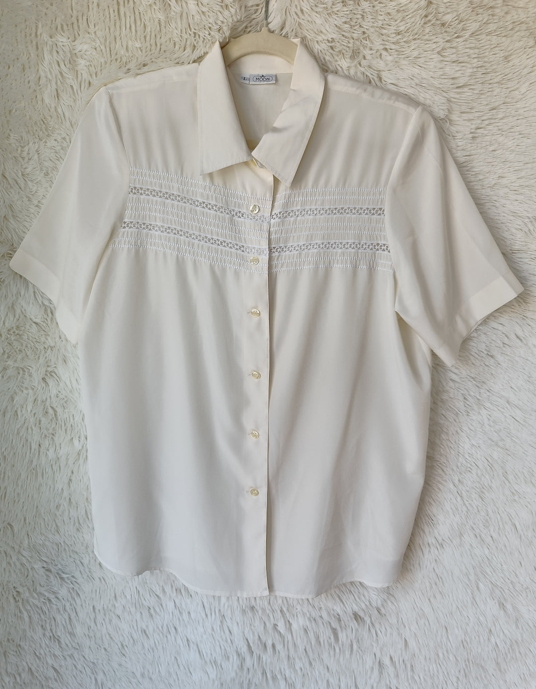 Camicia pizzo avorio