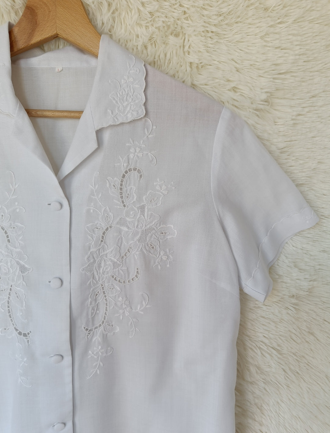 Camicia ricami floreale