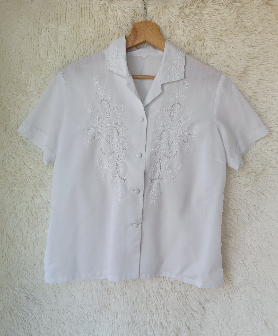 Camicia ricami floreale
