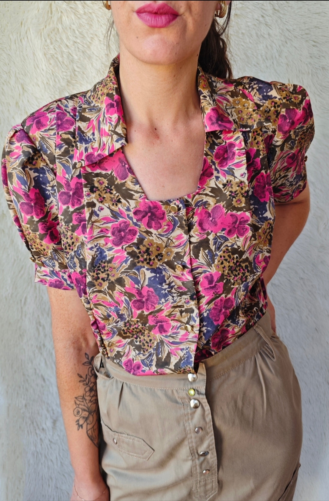 Camicia sartoriale collo squadrato