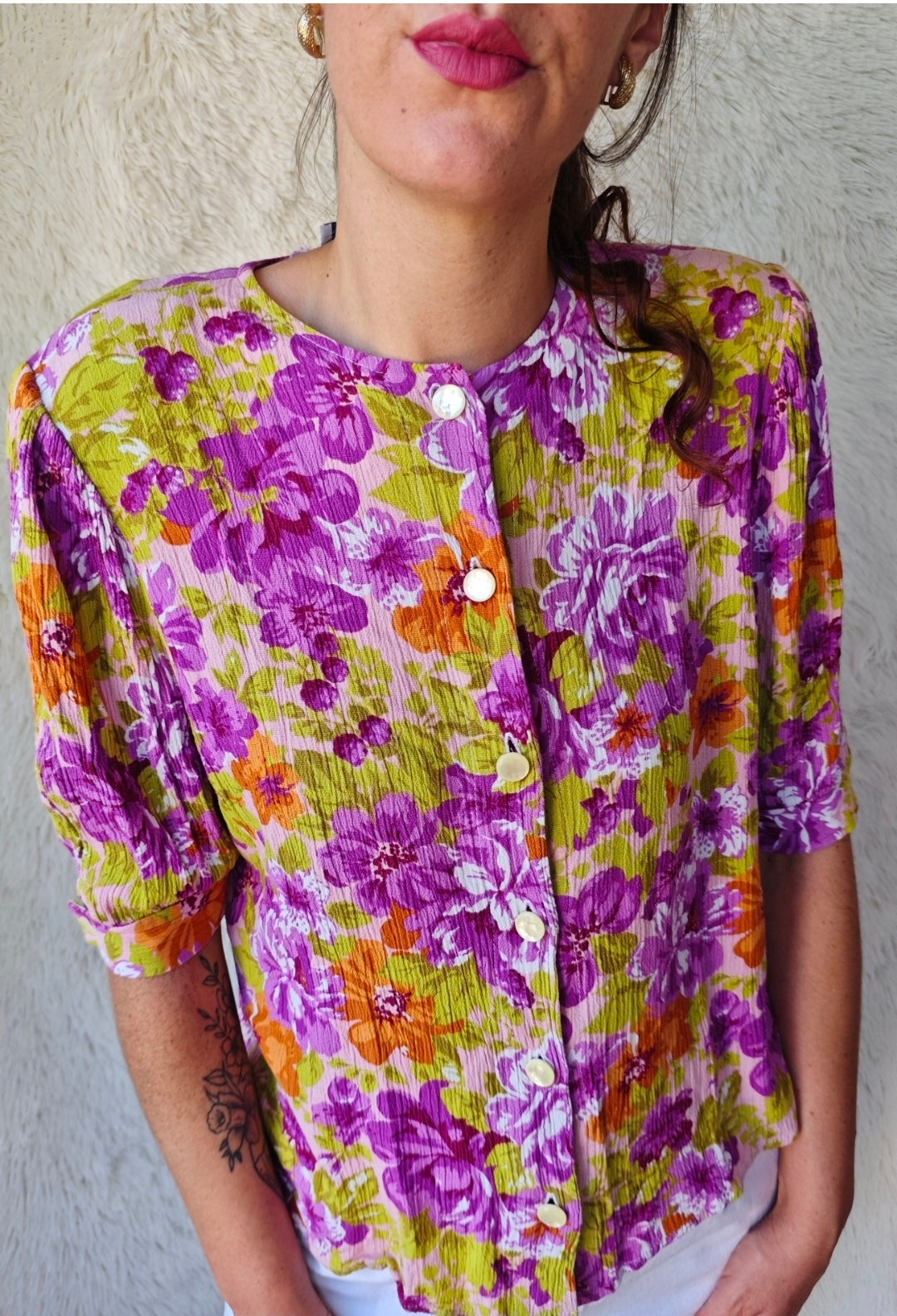 Camicia vintage floreale Aerea by Andrea Ferrari
