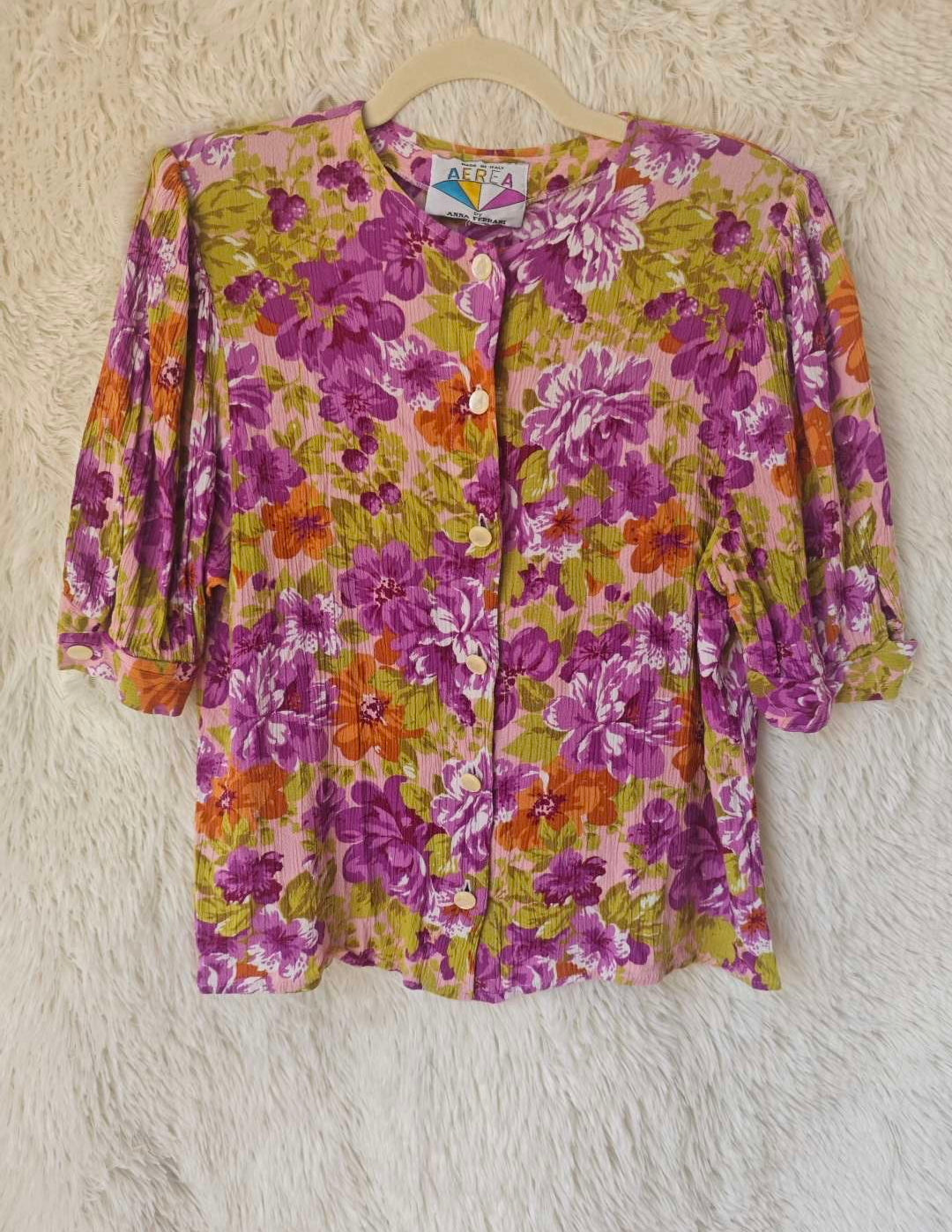 Camicia vintage floreale Aerea by Andrea Ferrari