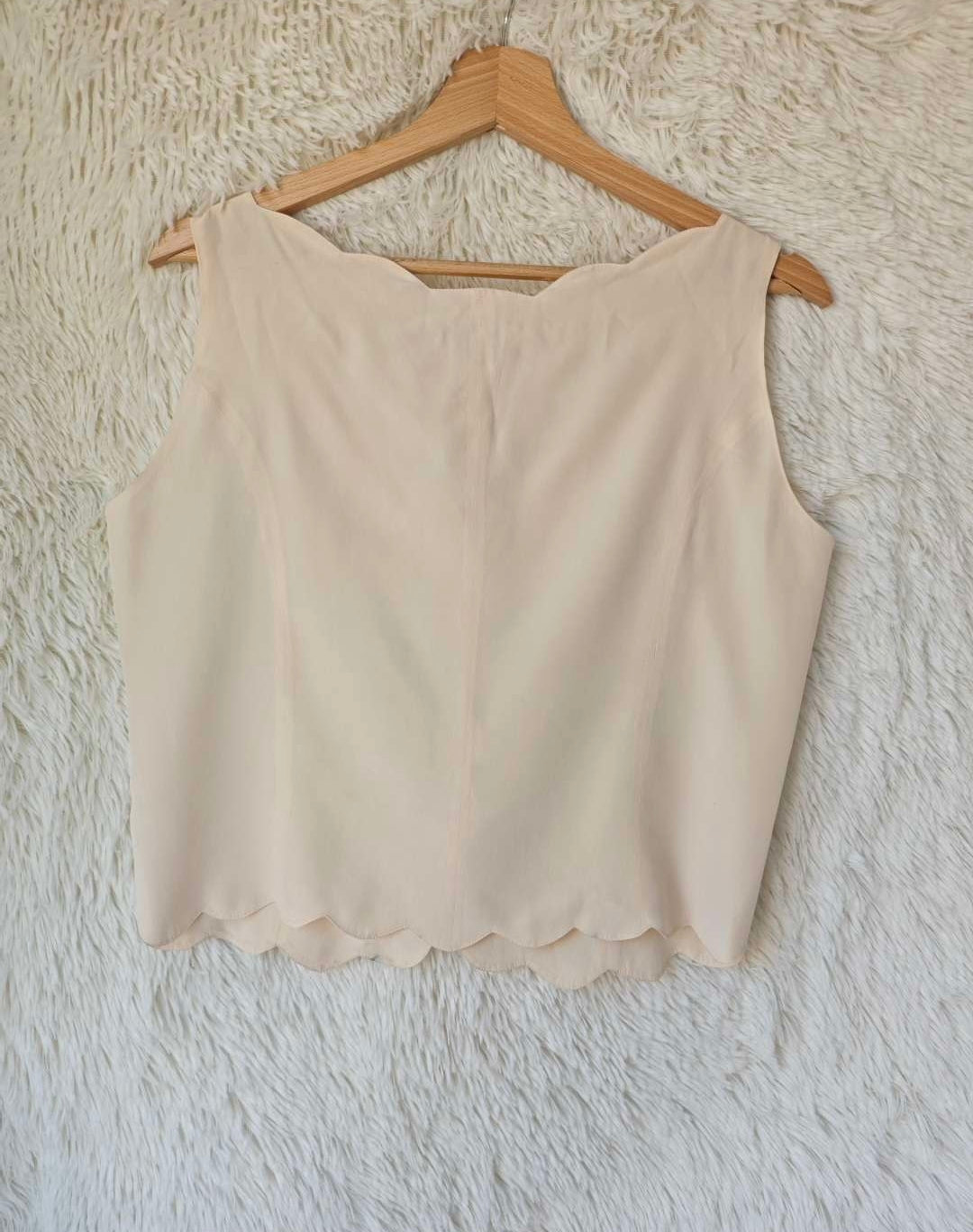 Top 100% seta crema