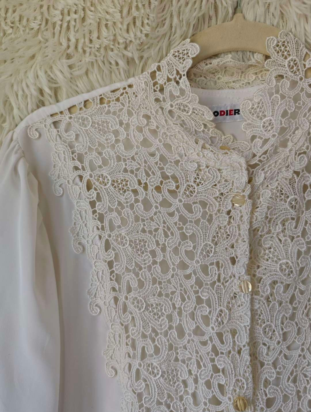 Camicia pizzo sangallo