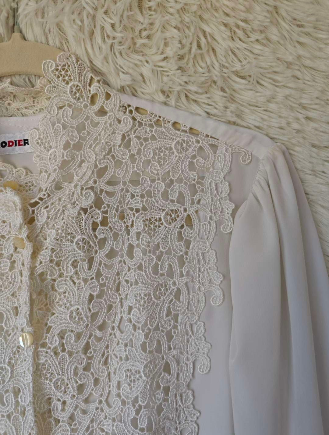 Camicia pizzo sangallo