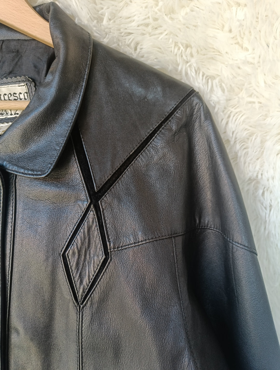Trench vera pelle e camoscio