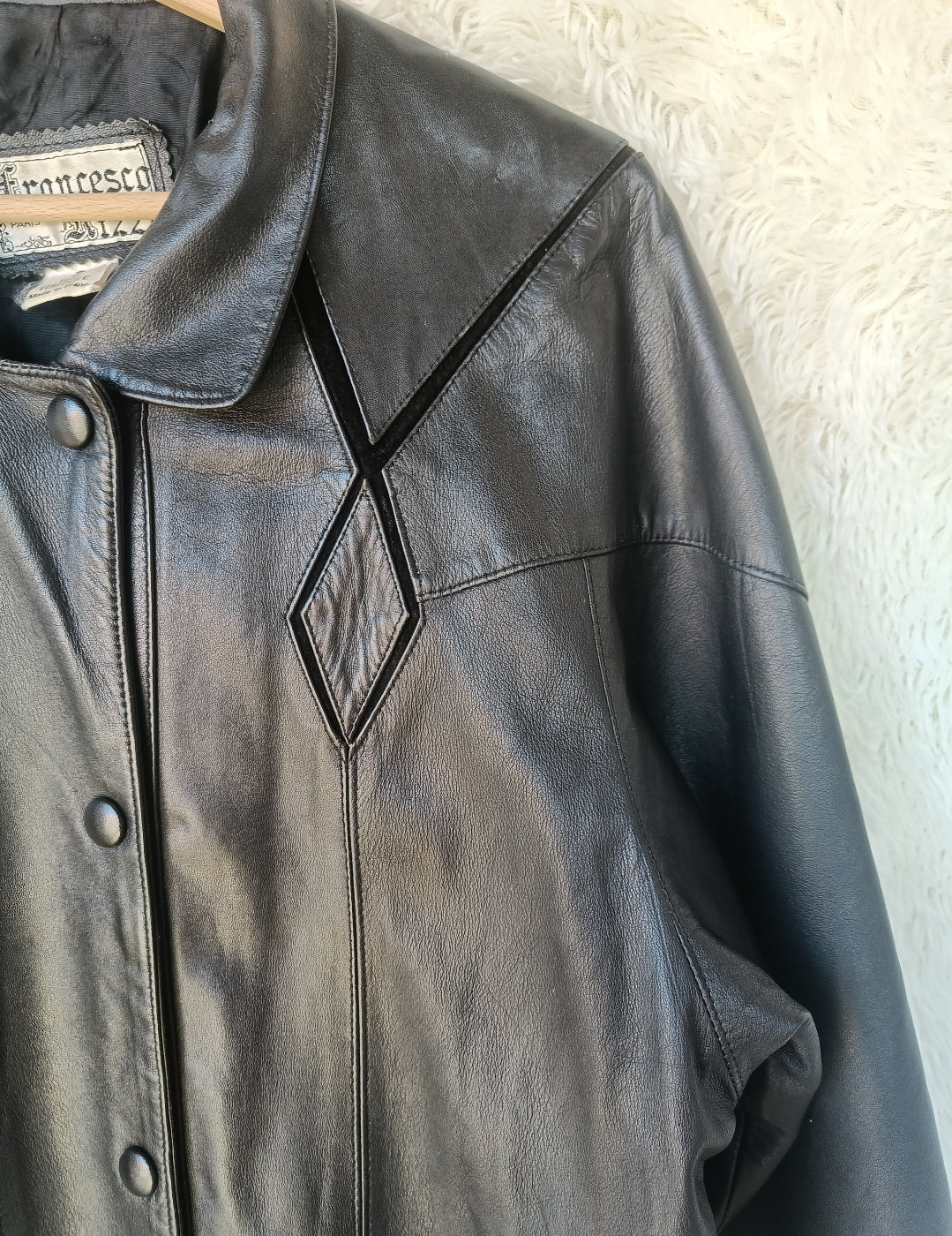 Trench vera pelle e camoscio