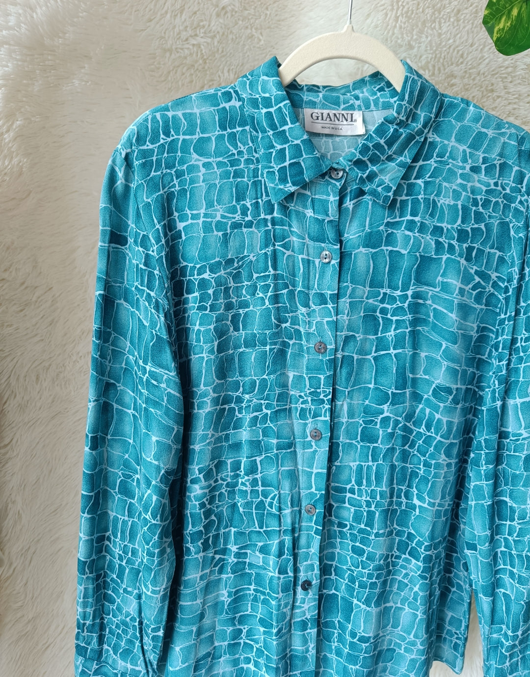 Camicia turchese acqua