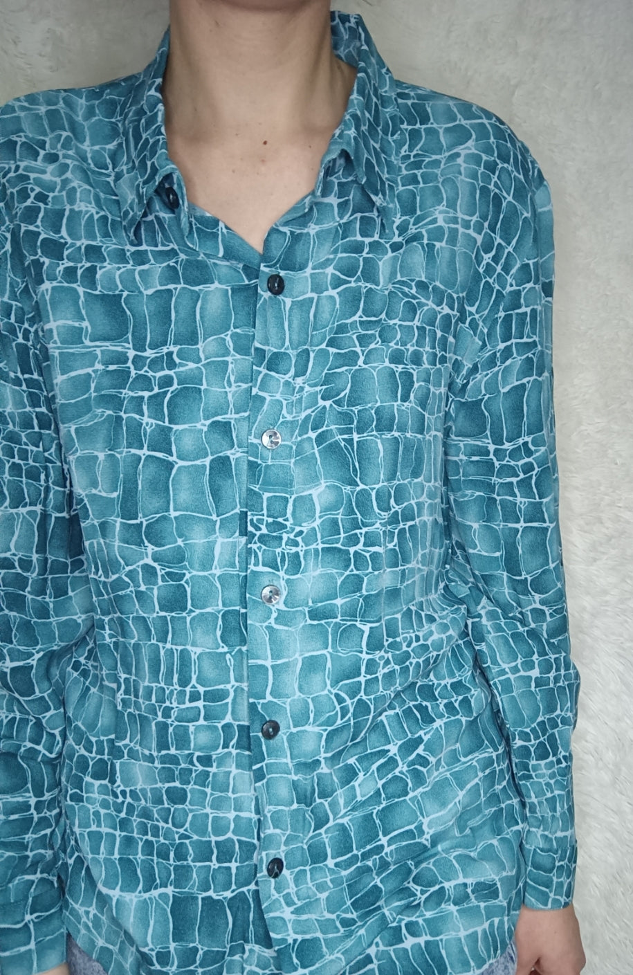 Camicia turchese acqua
