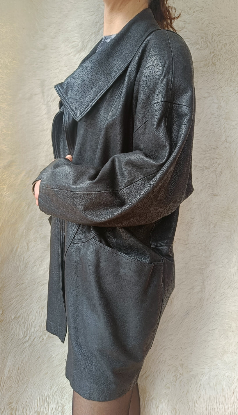 Giacca oversize grinzata