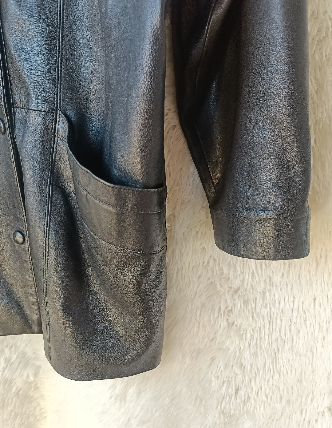 Trench vera pelle e camoscio