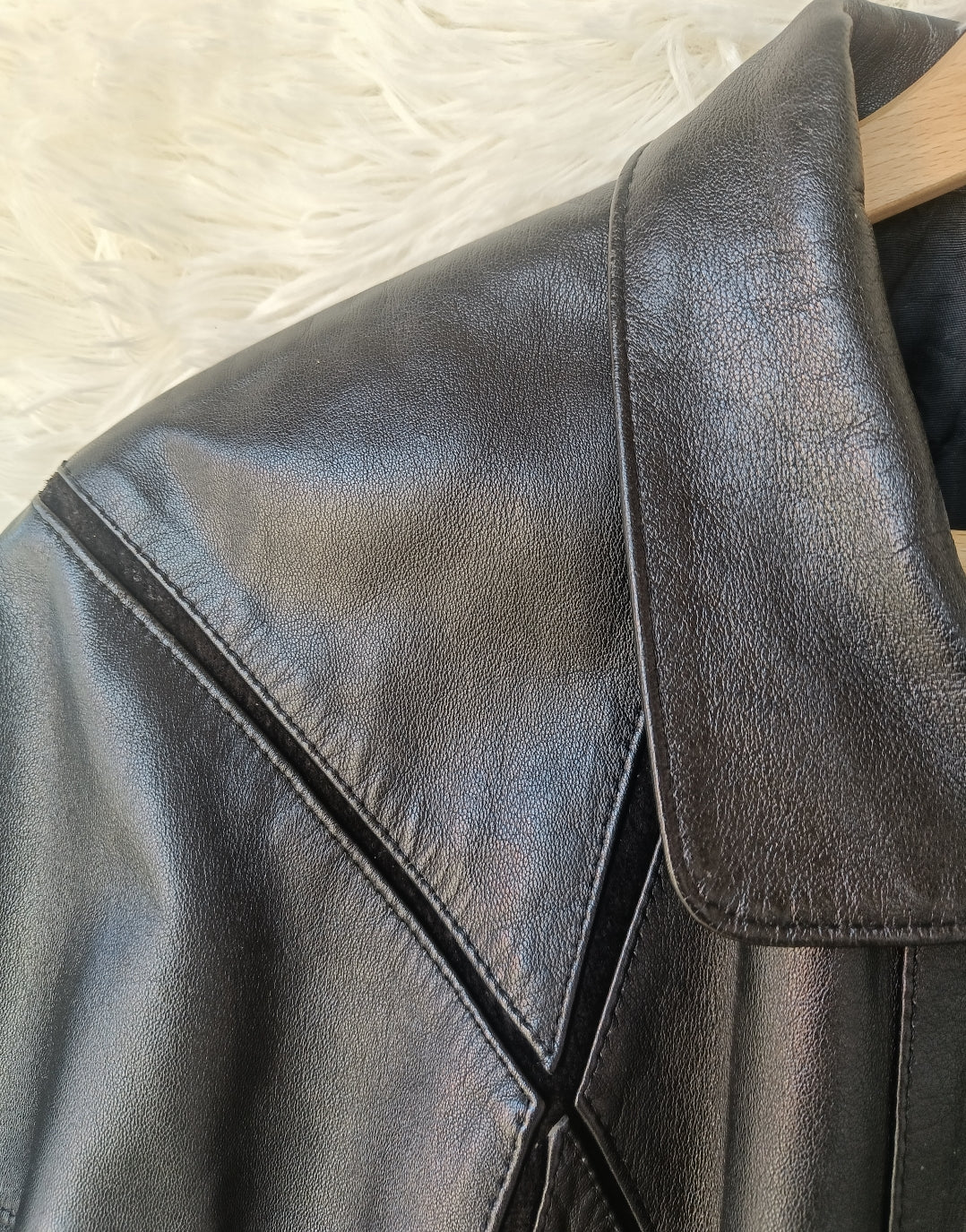 Trench vera pelle e camoscio