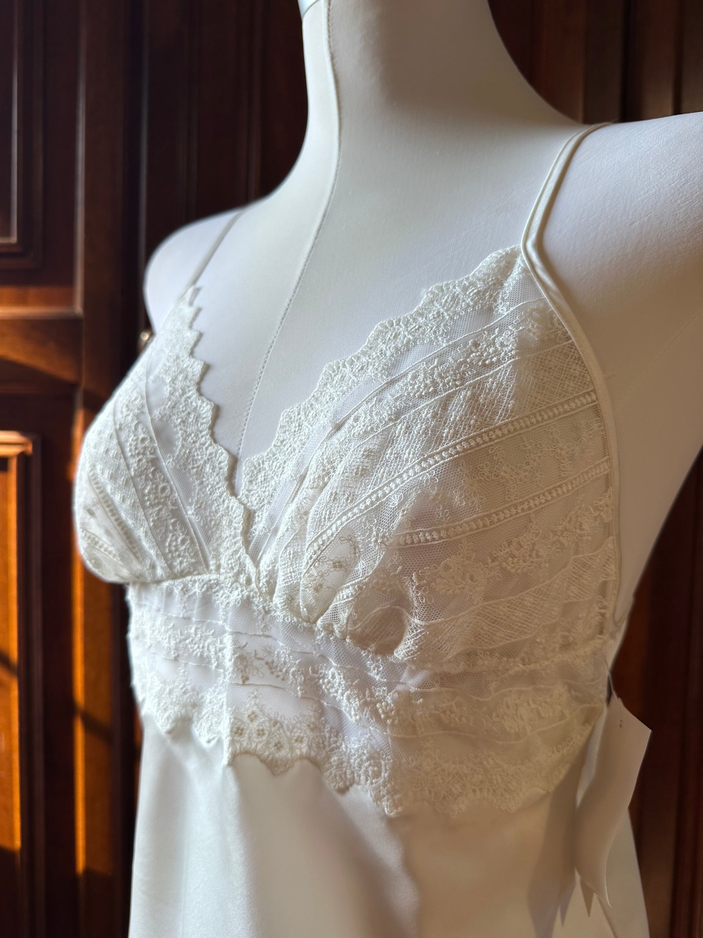 Pigiama bianco pizzo bridal