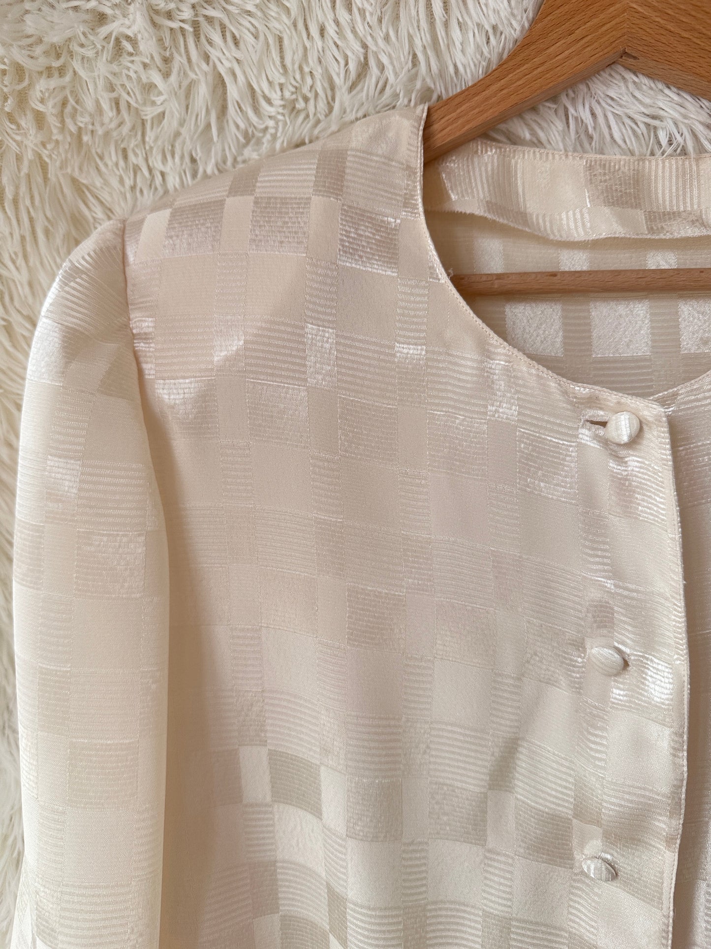 Blusa jacquard champagne