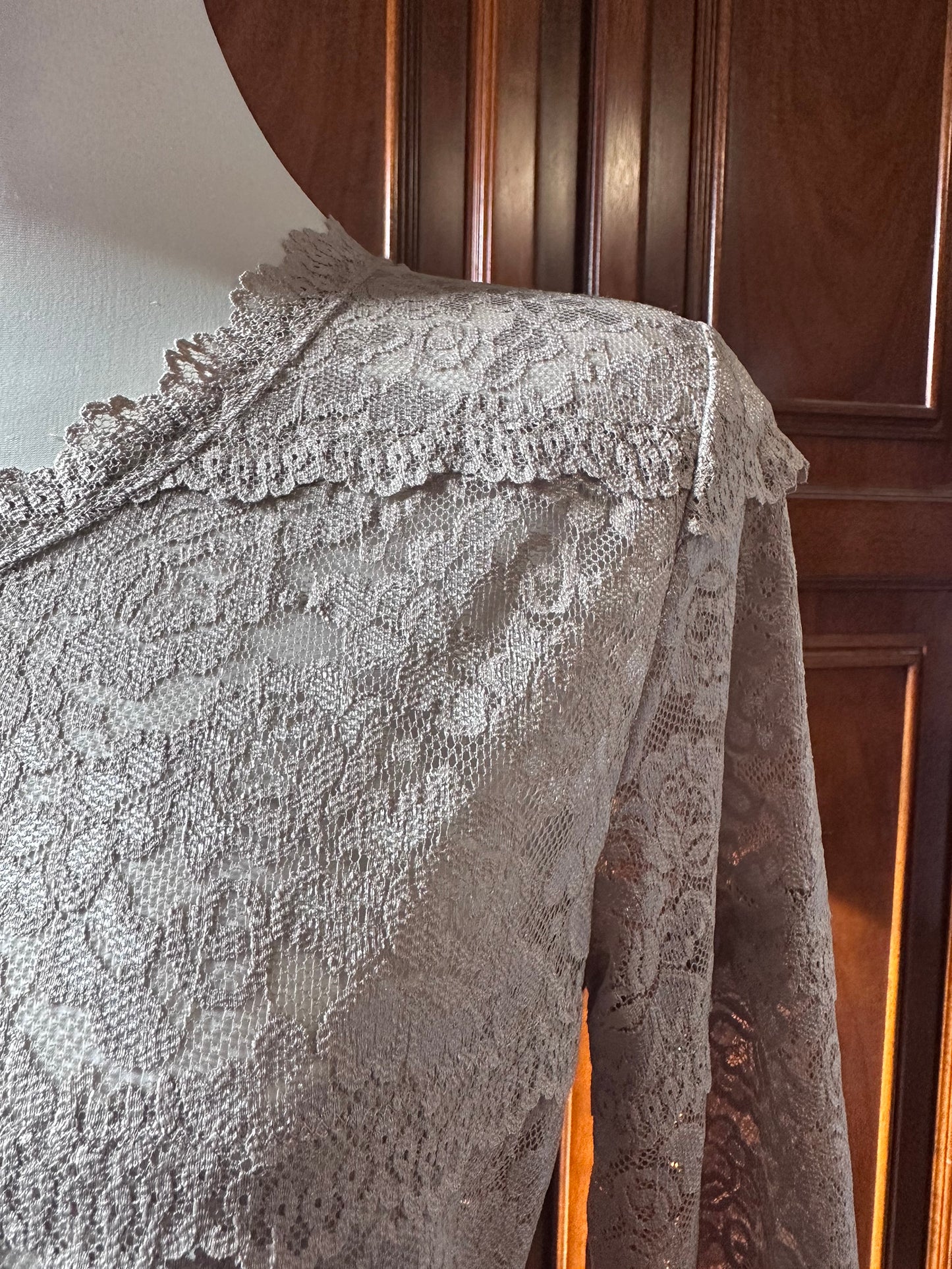 Lace cardigan sabbia