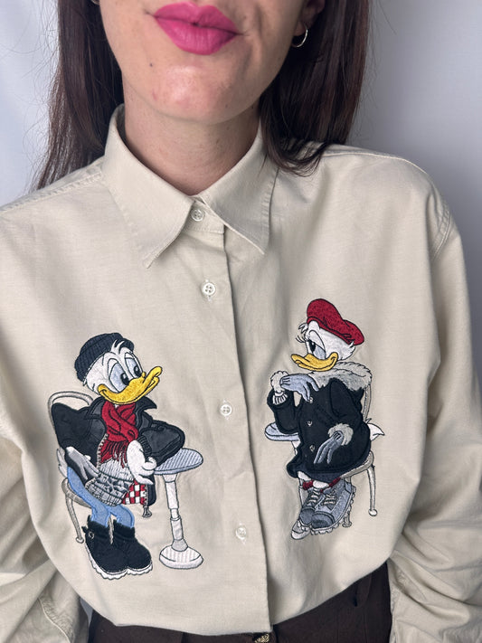 Camicia paperino & paperina sabbia