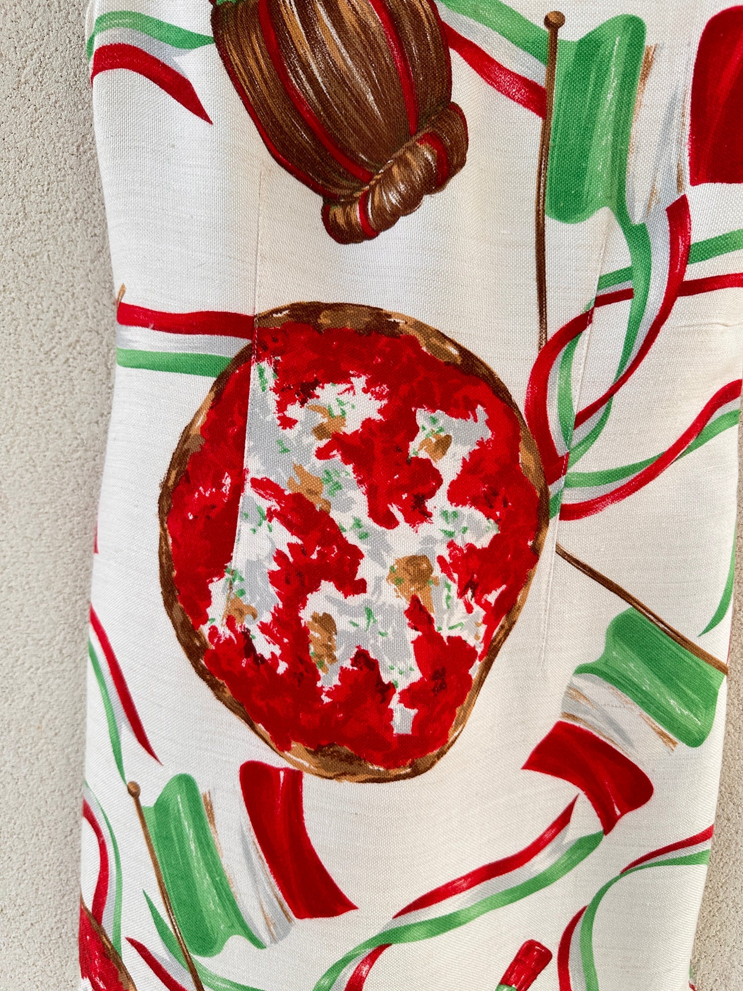 Moschino Jeans Vintage – Abito “Pizza & Chianti” anni ’80