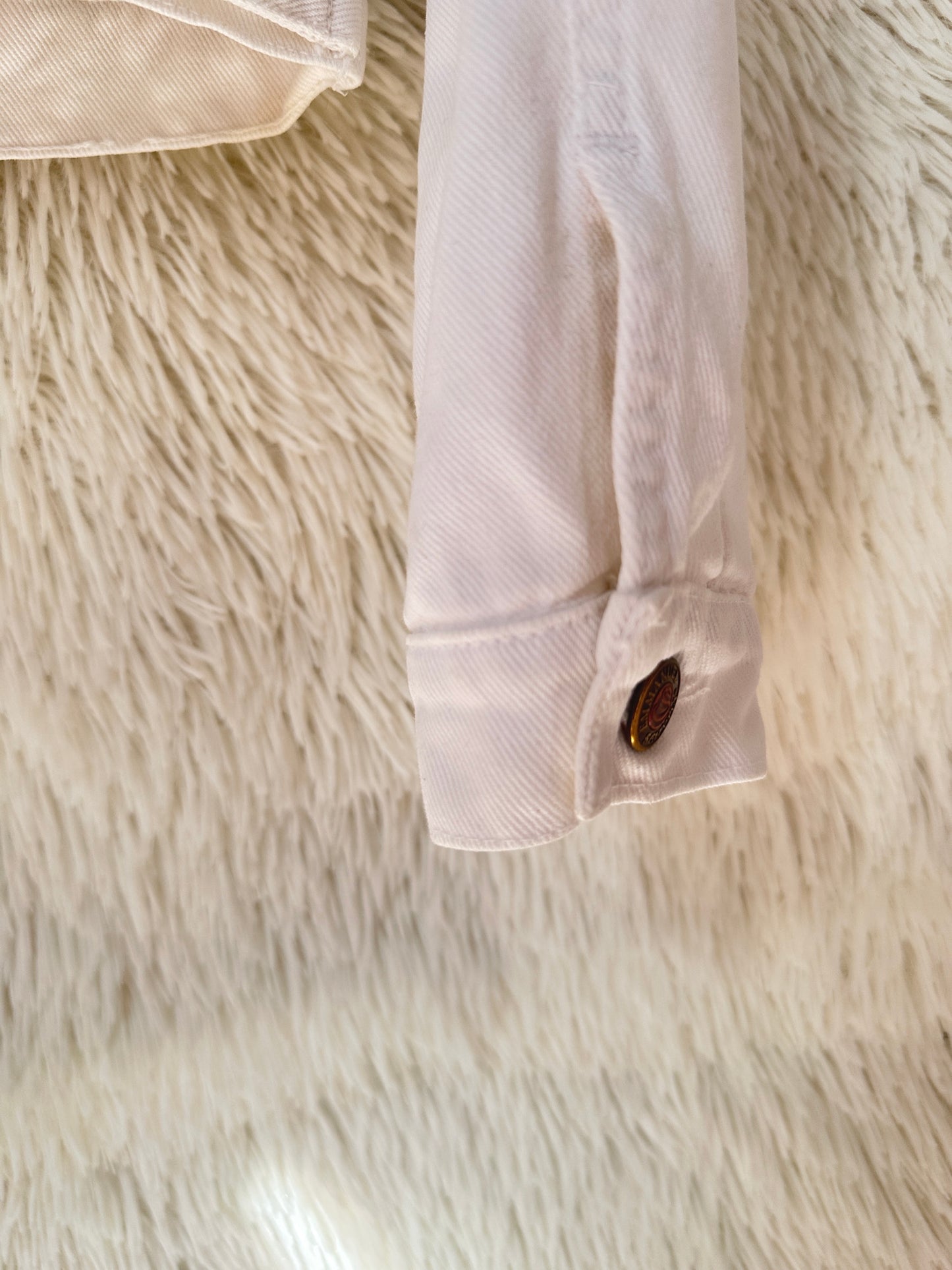 Giacca denim bianca Donald