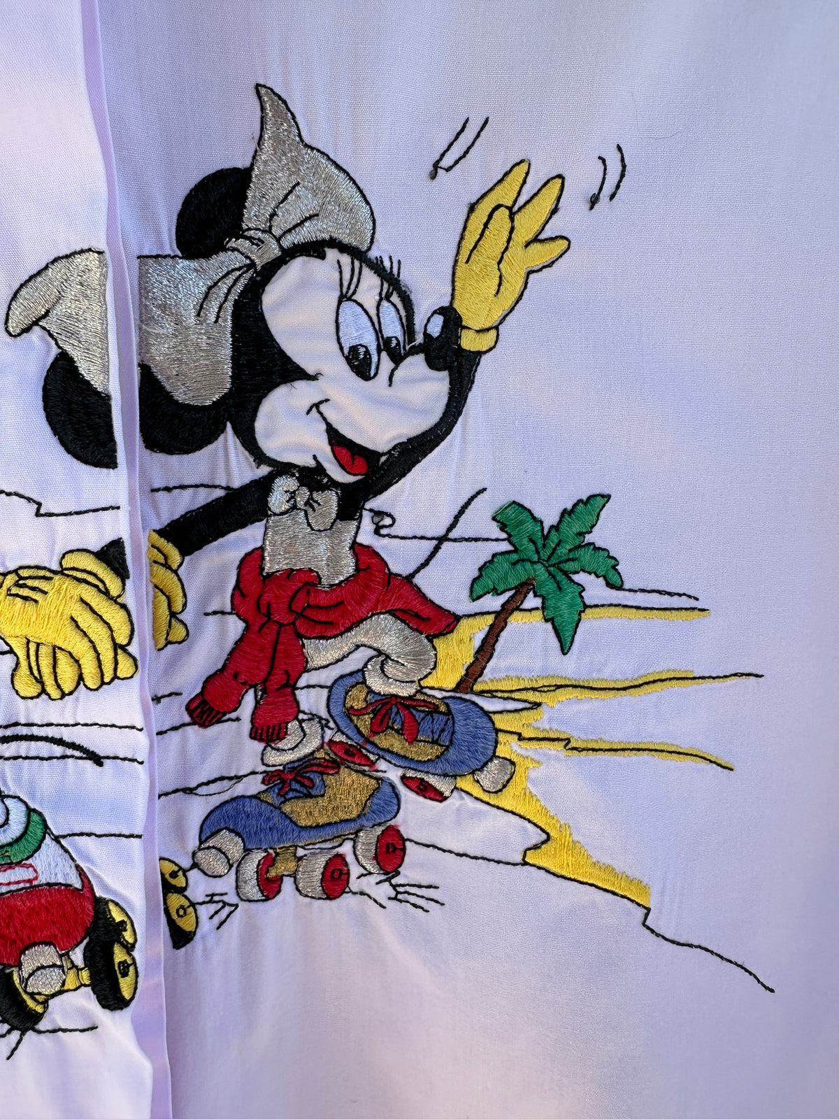 Camicia Topolino e Minnie sui pattini