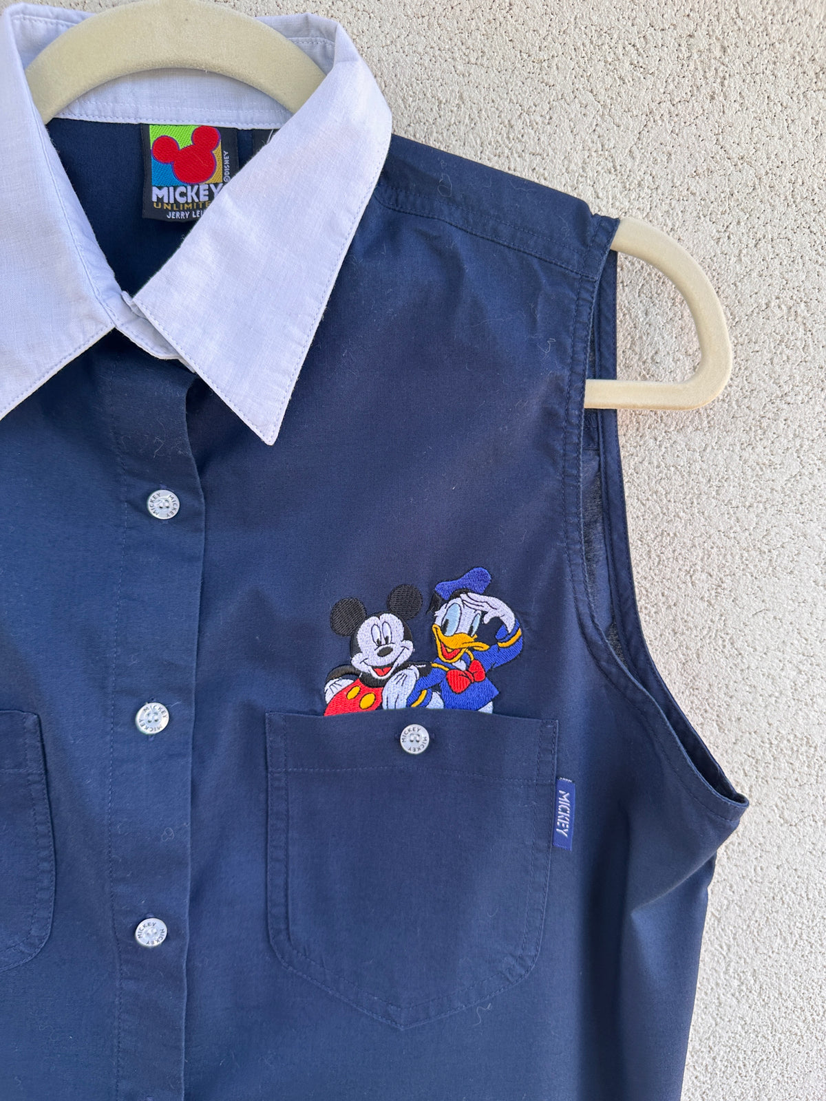 Camicia smanicata vintage Mickey & Donald