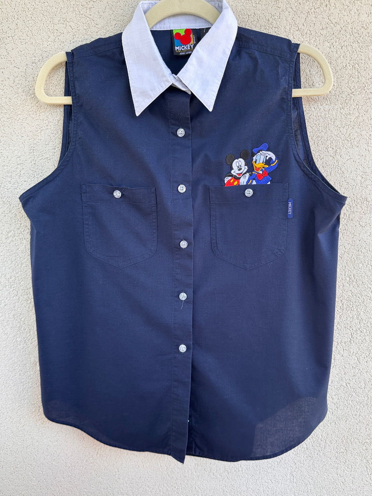 Camicia smanicata vintage Mickey & Donald