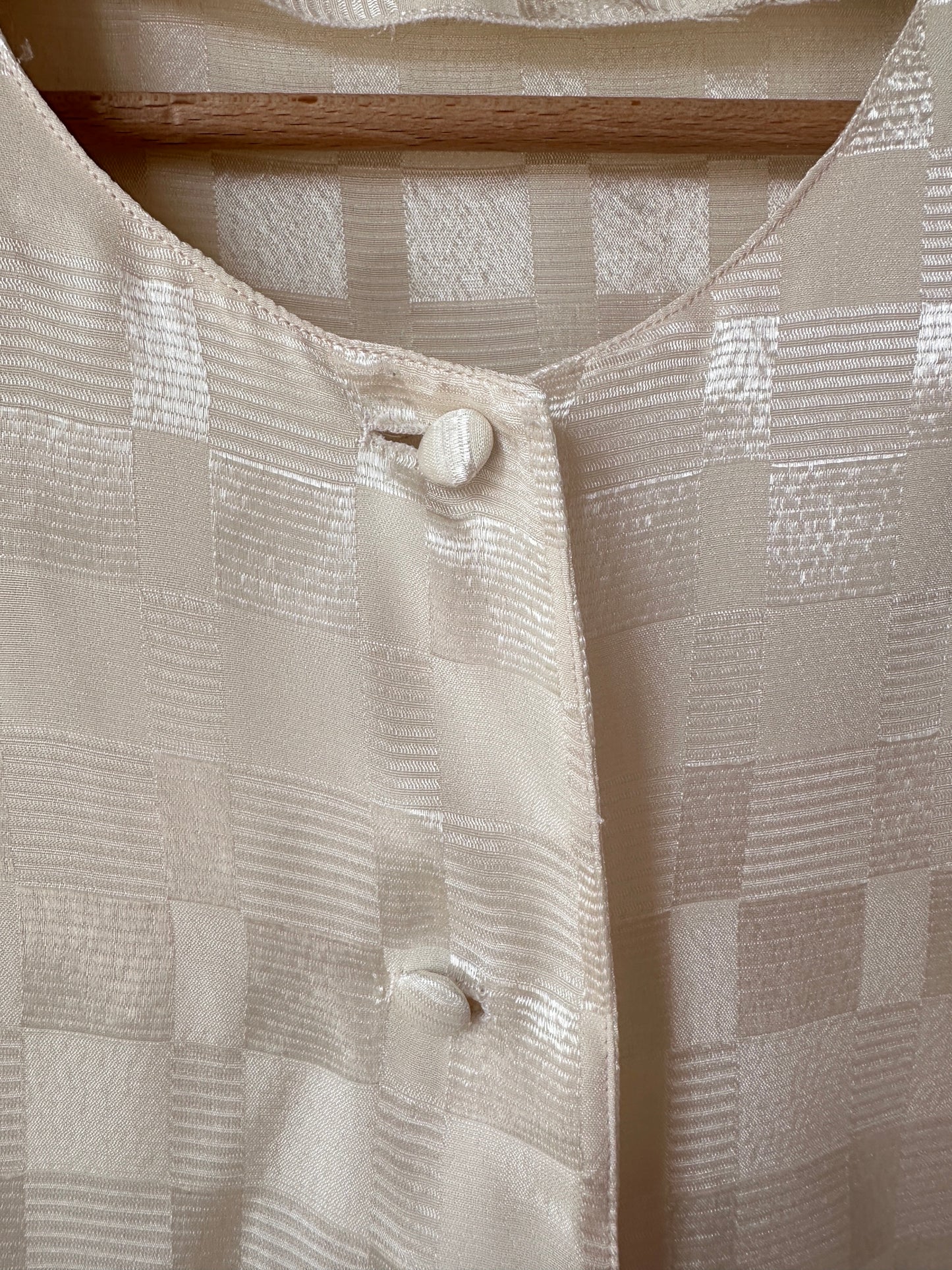 Blusa jacquard champagne