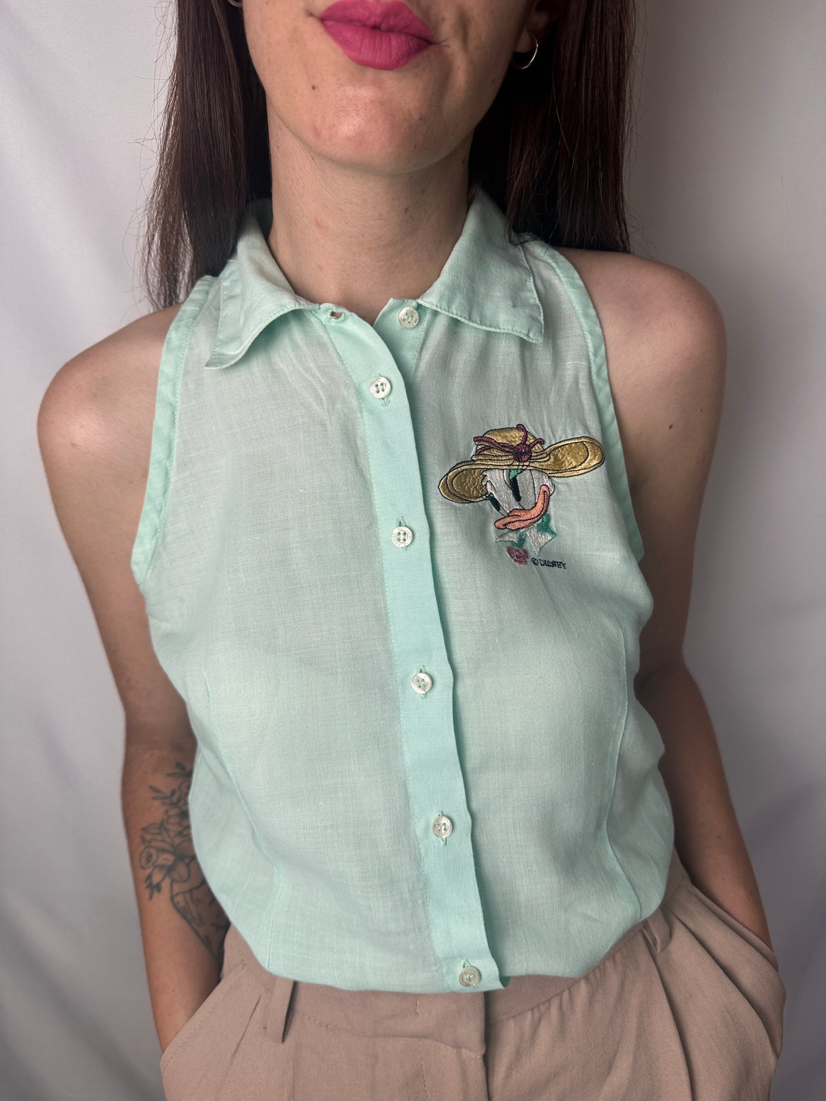 Camicia paperina menta