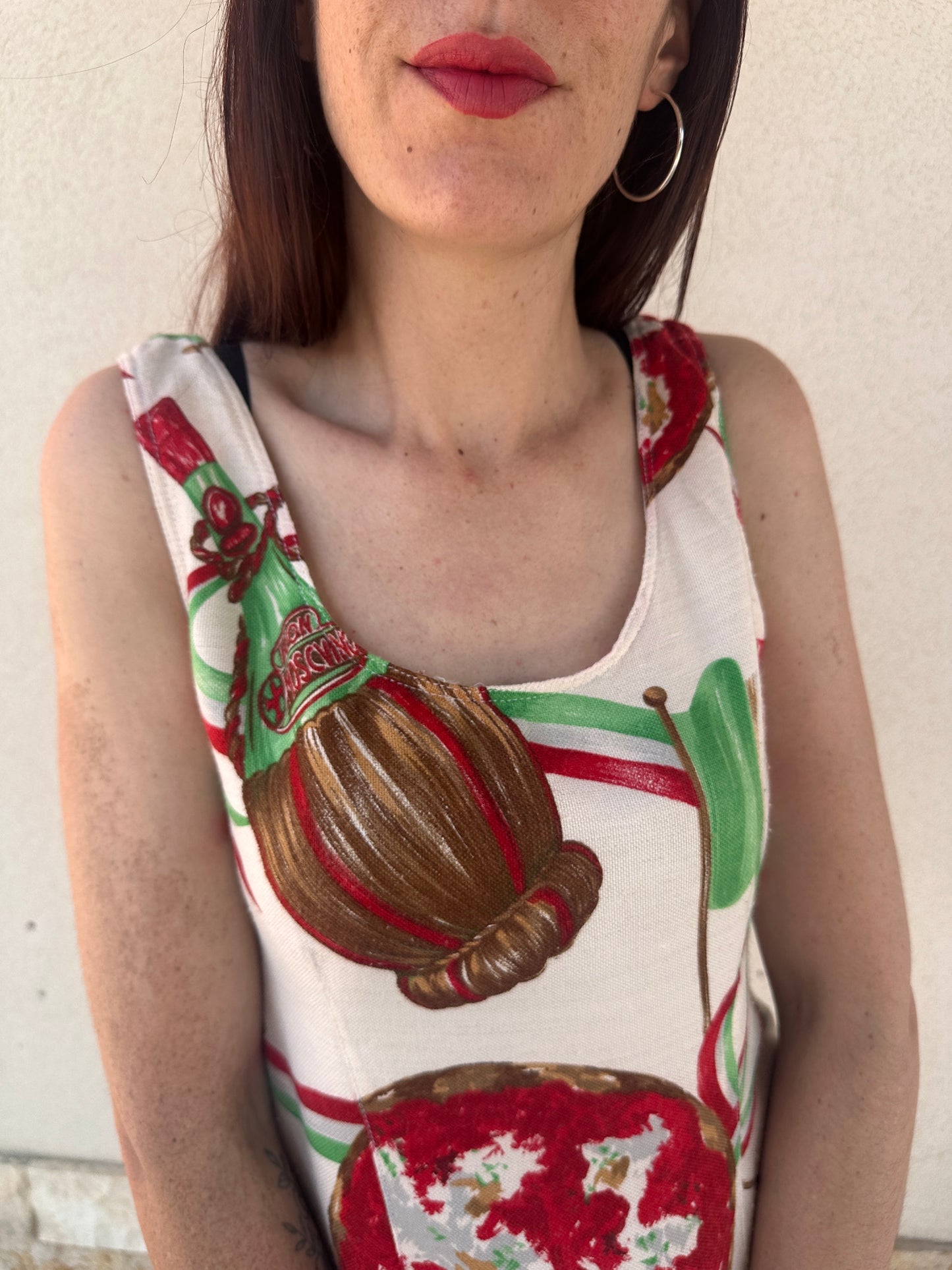 Moschino Jeans Vintage – Abito “Pizza & Chianti” anni ’80