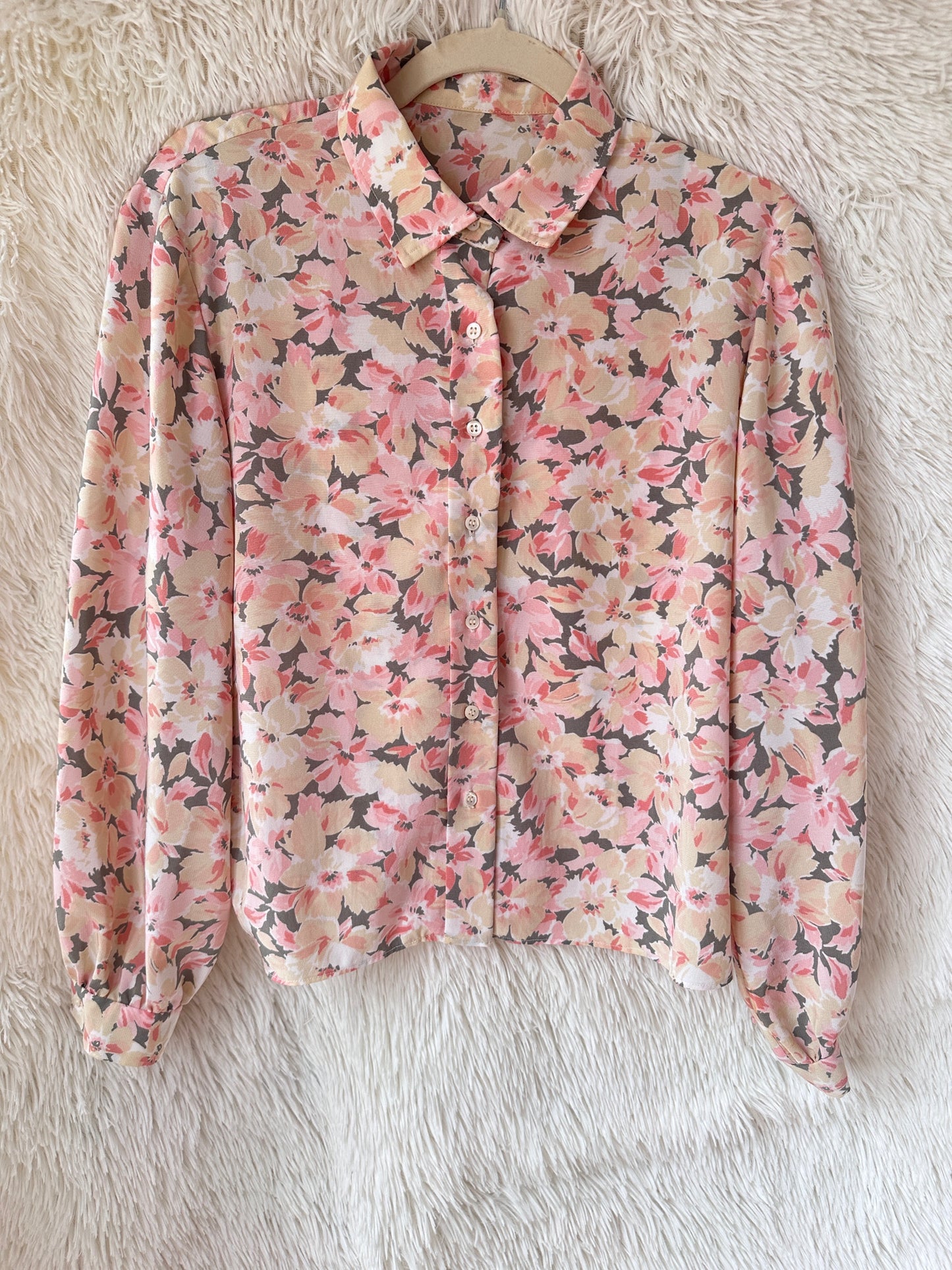 Camicia bouquet pesca