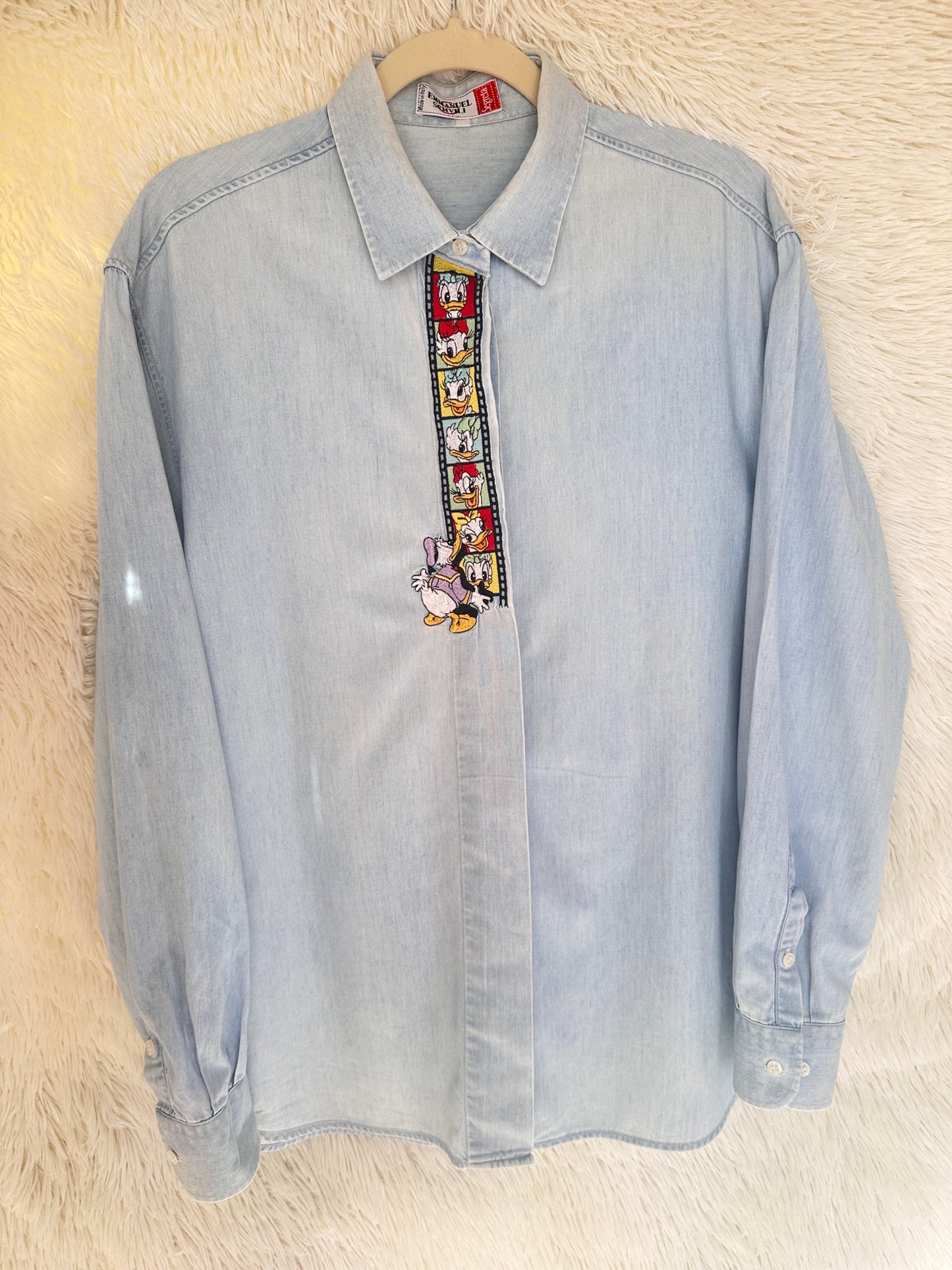 Camicia denim paperina film strip