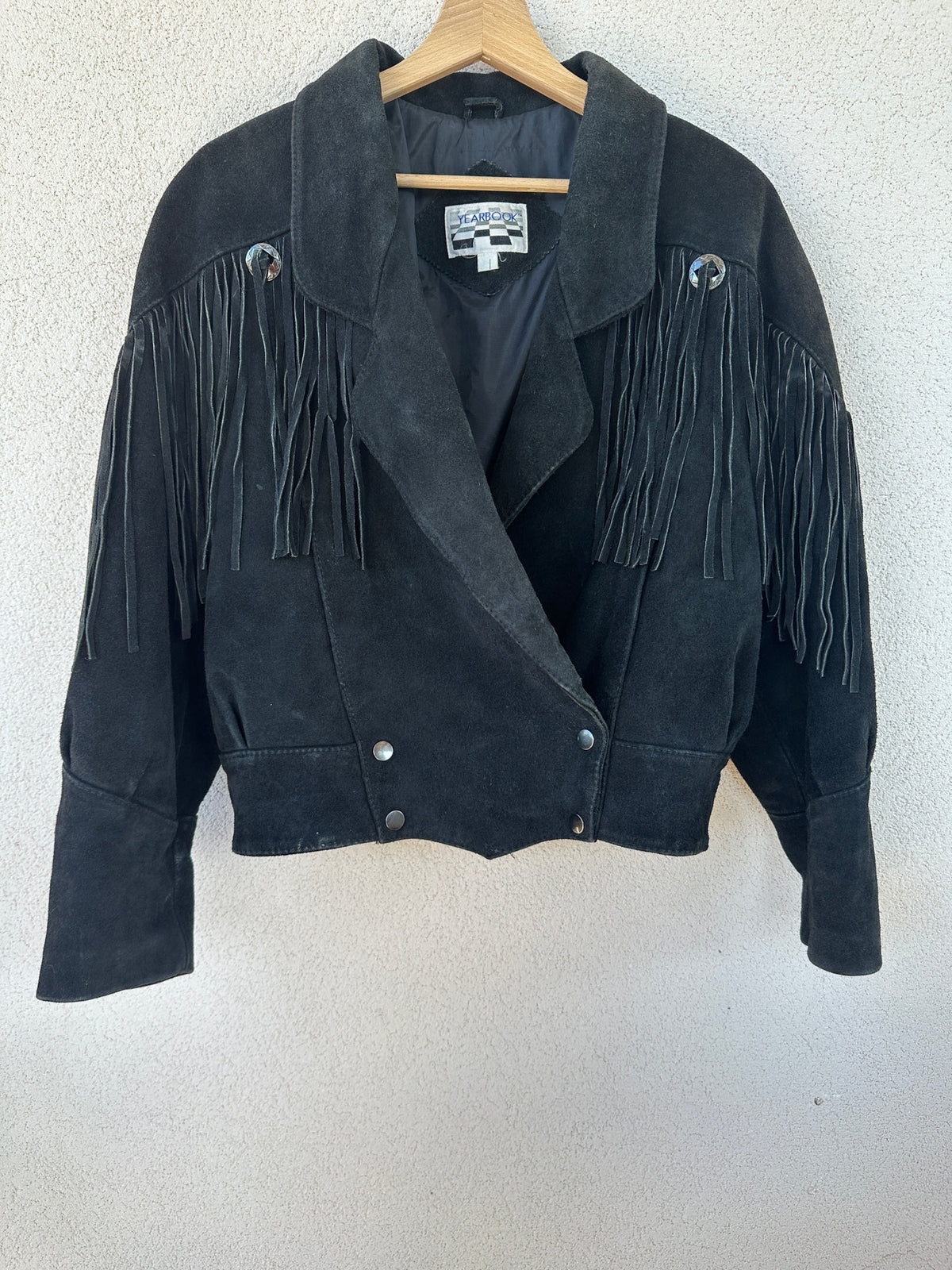 Giacca camoscio western