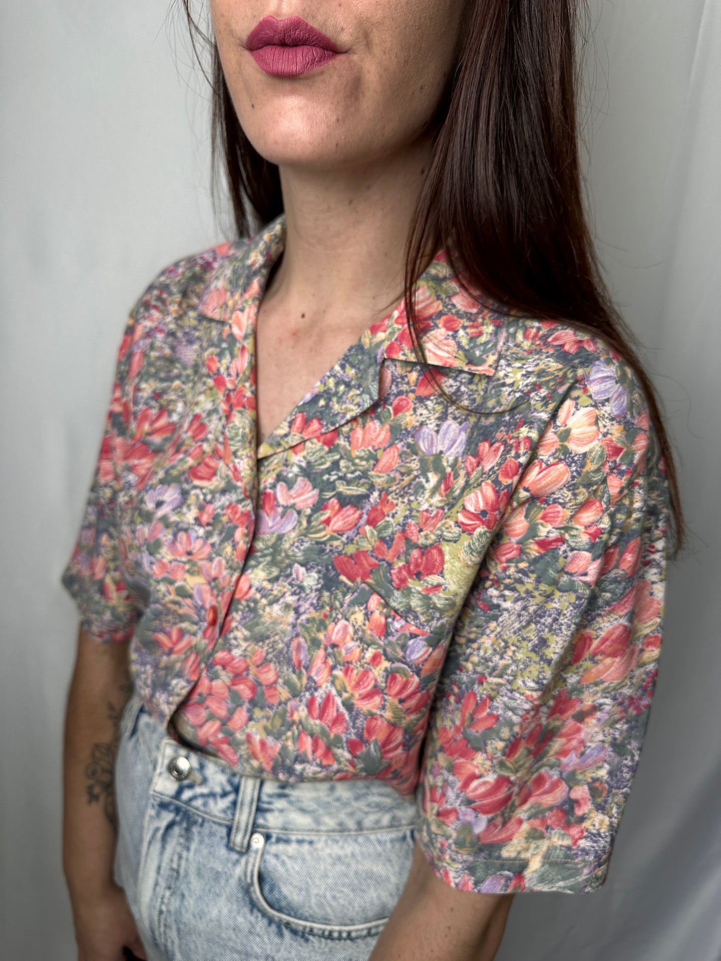 Camicia sartoriale floreale