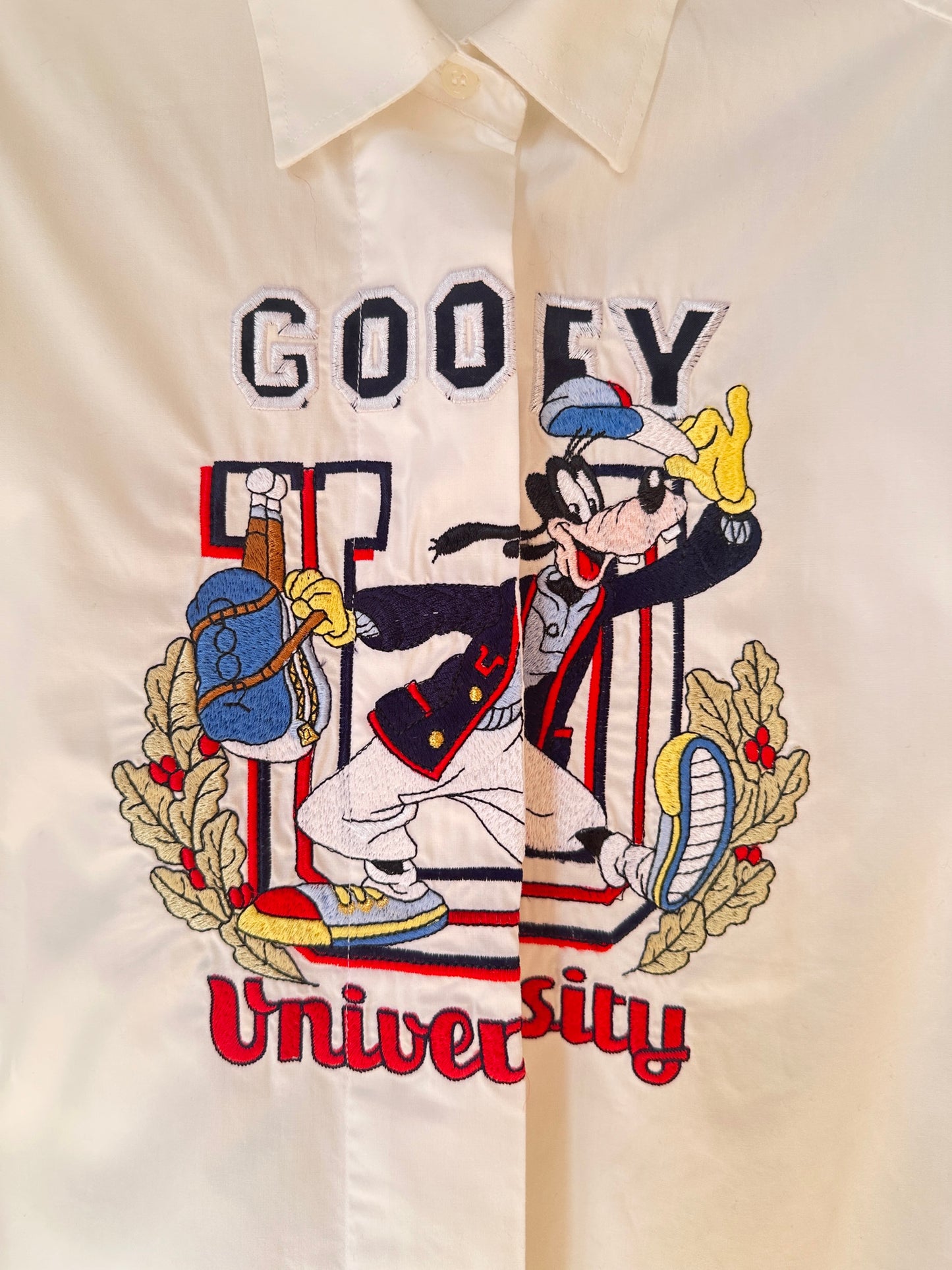 Camicia bianca Goffy university
