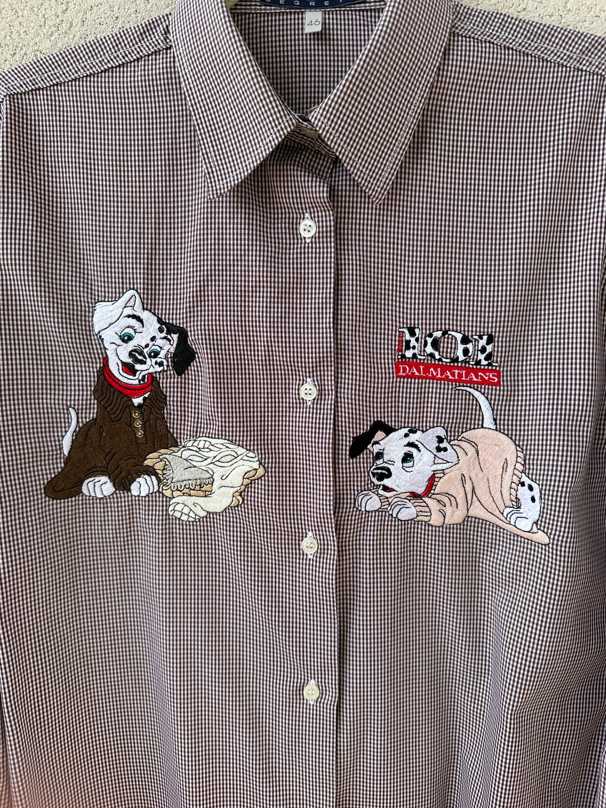Camicia 101 Dalmati Quadretti Marrone