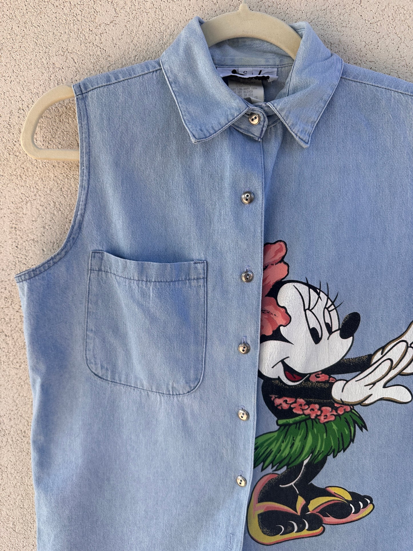 Camicia smanicata Disney by Jerry Leigh “Minnie Hula”