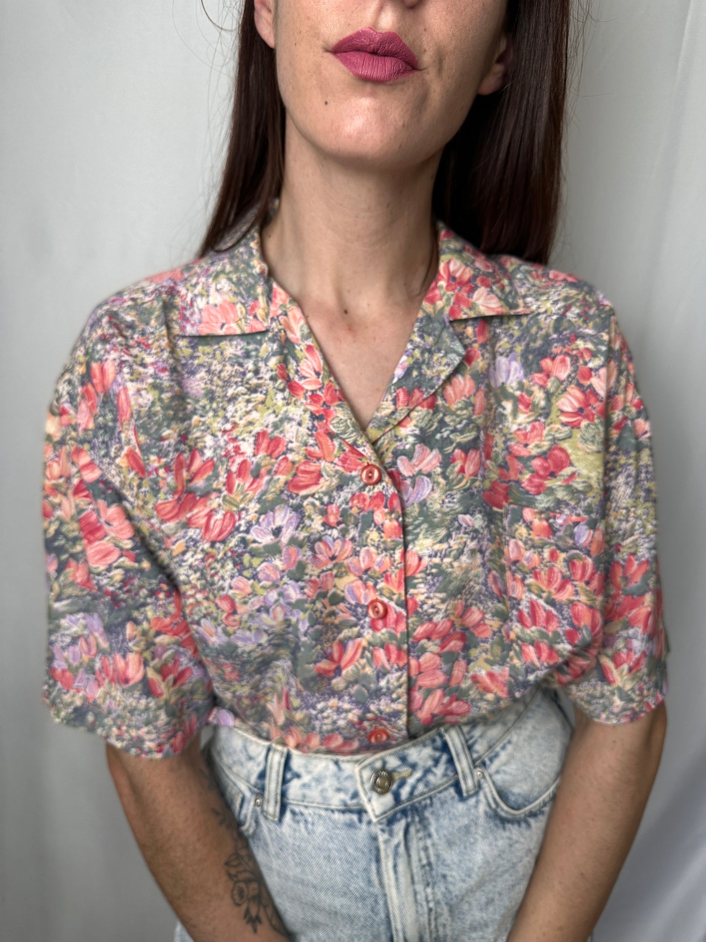 Camicia sartoriale floreale