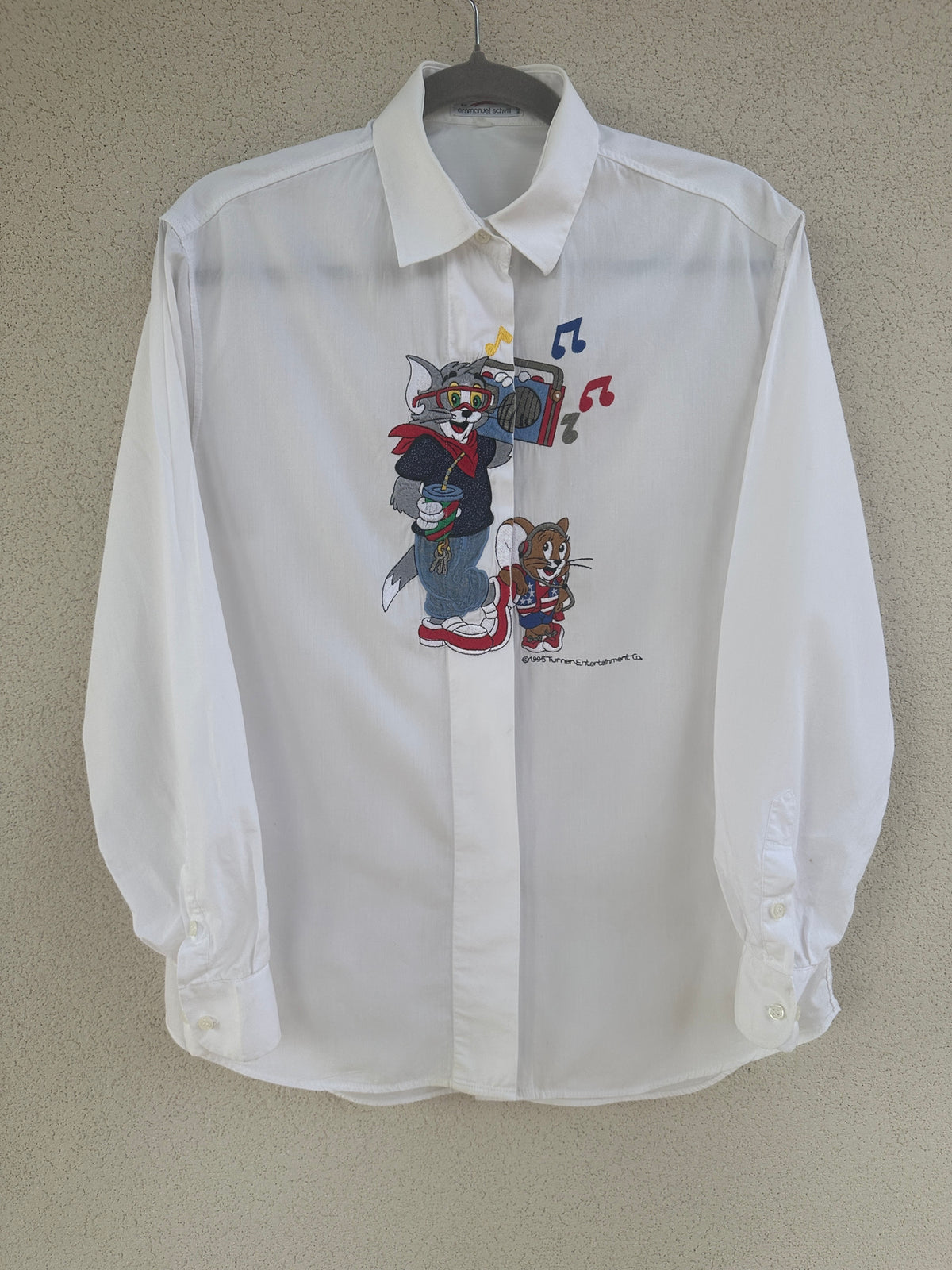 Camicia Tom e Jerry Pop bianca