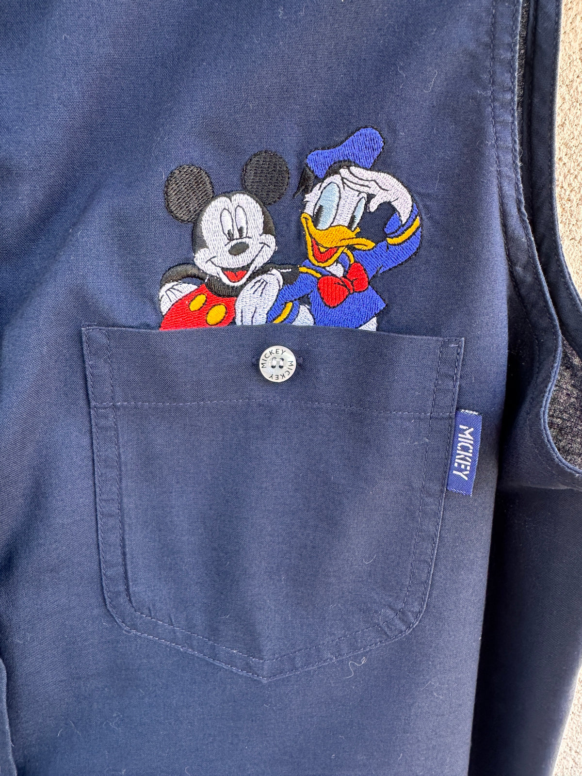 Camicia smanicata vintage Mickey & Donald