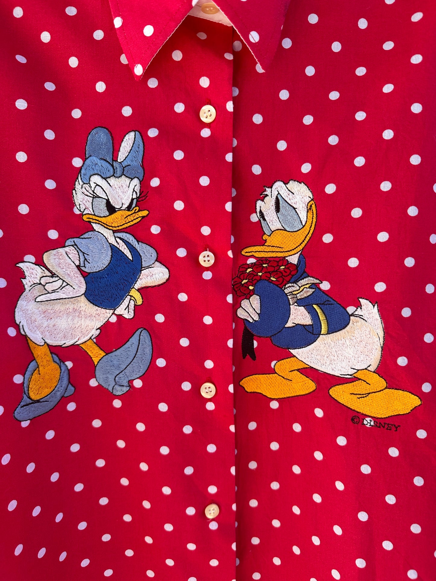 Camicia a pois Paperoni e paperina